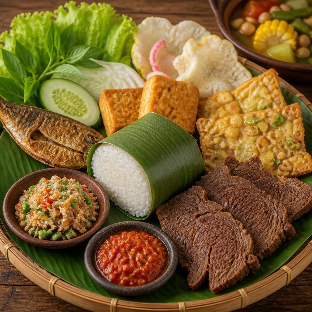 Nasi Timbel Empal di RM Bumi Aki